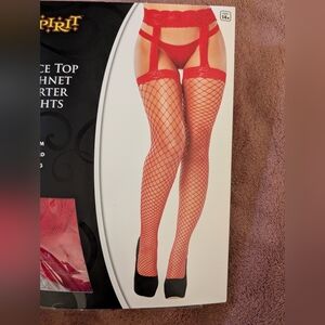 red fishnets